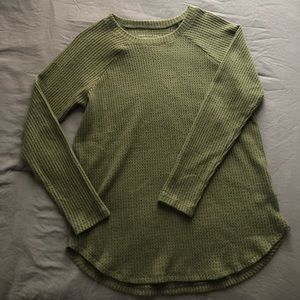 Olive Colored Long-Sleeve Tee